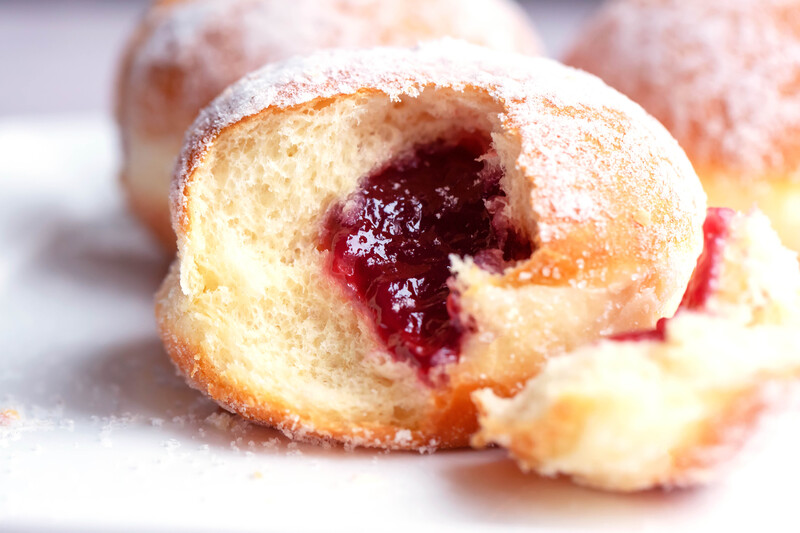 Krapfen mit Marmelade-Füllung