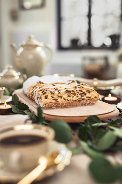 Dresdner Christstollen Tafel Anschnitt