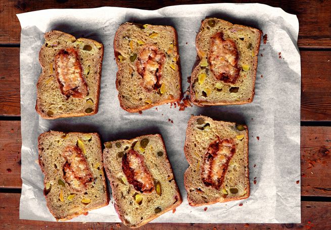 Apfel Basilikum Brot mit Kokos