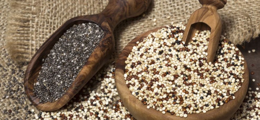 Quinoa und Chia-Samen