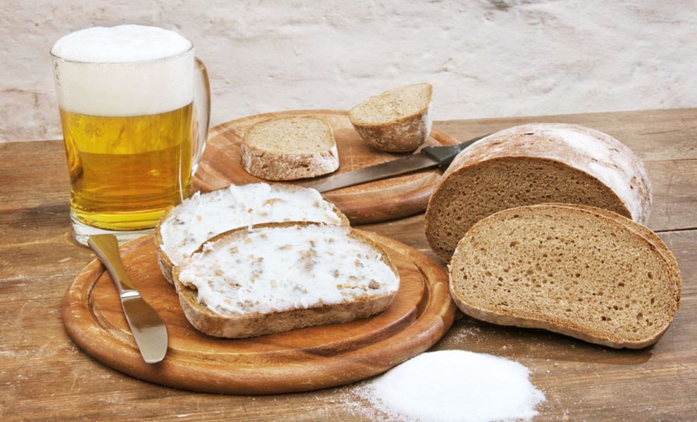 Bier und Schmalzbrot