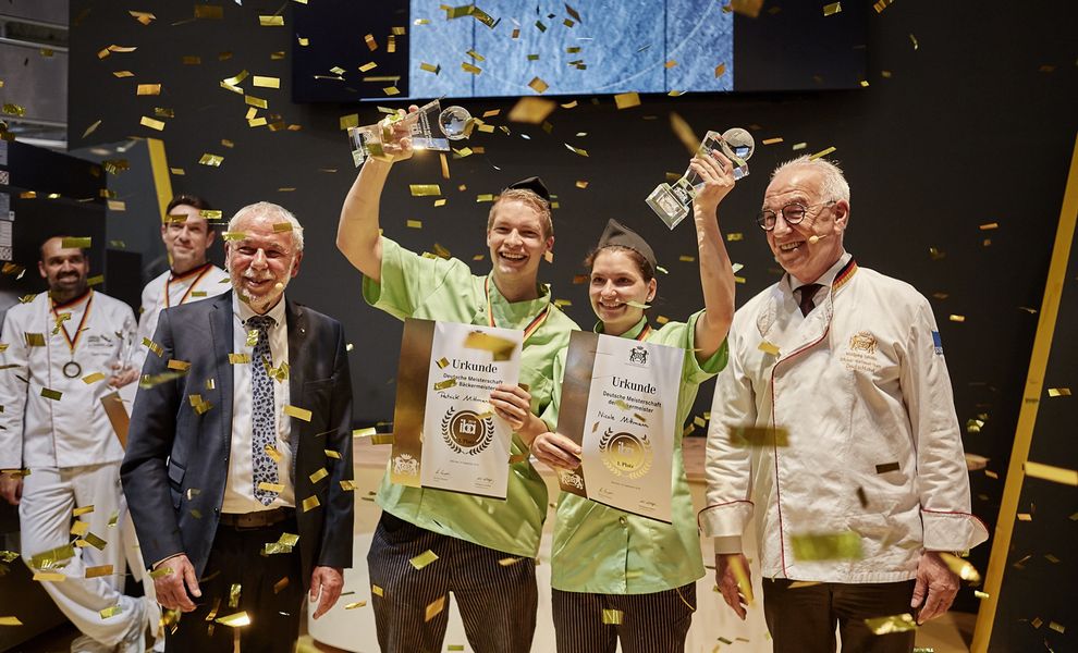 Siegerehrung Meisterschaft der Deutschen Bäckermeister Nicole Wittmann und Patrick Wittmann