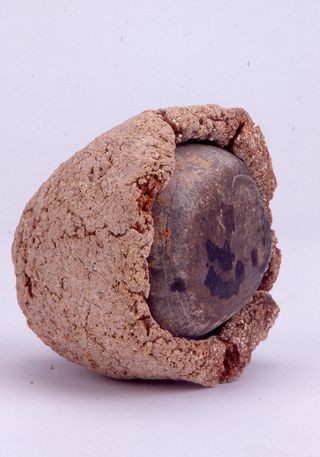 Prähistorische Breikonserve bei altem Brot