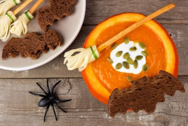 Halloween Fledermaus Brot