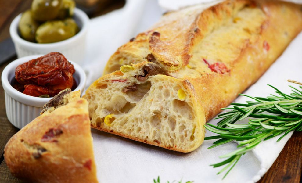 Ciabatta mit getrockneten Tomaten