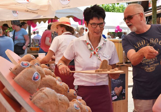 Erdbeerfest Bäckerei Plentz Brotstand