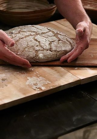 Herstellung des Bauernbrotes