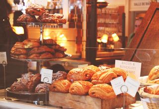 Schaufenster Croissants in Frankreich