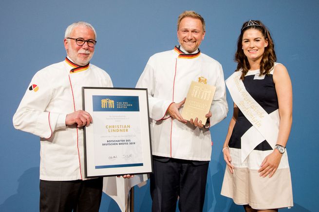 Christian Lindner frisch gekürt als Brotbotschafter 2019