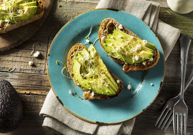 Avocado als Brotbelag