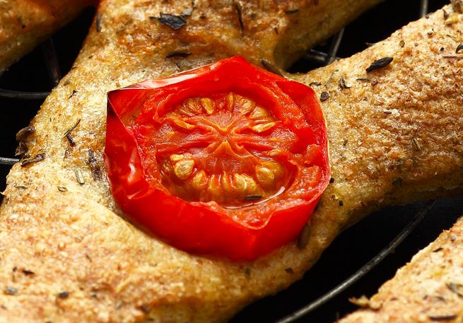 Bärlauchfougasse mit Tomate