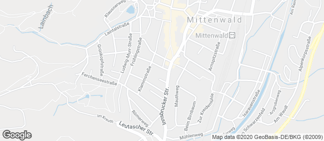 Karte mit Standort von Ihle Rewe Mittenwald