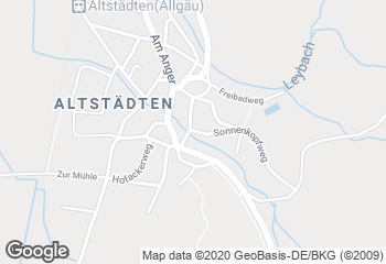 Karte mit Standort von Bäckerei Riedle