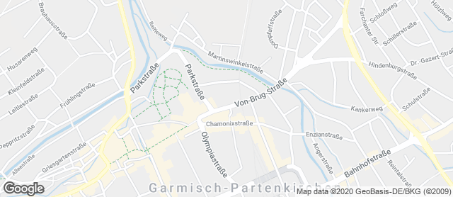 Karte mit Standort von Ihle-Café Edeka Garmisch Partenkirchen