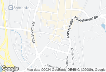 Karte mit Standort von Bäckerei Wirthensohn GmbH