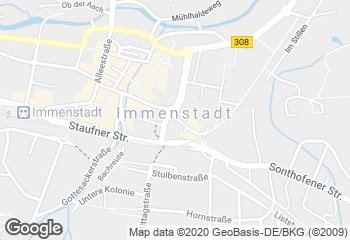 Karte mit Standort von Bäckerei Albinger