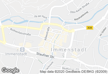 Karte mit Standort von Bäckerei Ettensperger