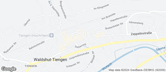 Karte mit Standort von Bäckerei Preiser