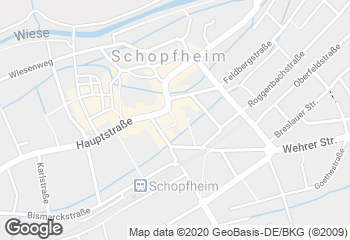 Karte mit Standort von Bäckerei-Café-Konditorei Fritz Trefzger