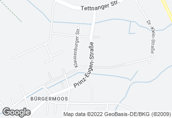 Karte mit Standort von Bäckerei Frick GmbH & Co. KG (Kaufland Tettnang)