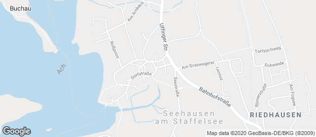 Karte mit Standort von Seehauser Dorfbäckerei Reinmund Lutz