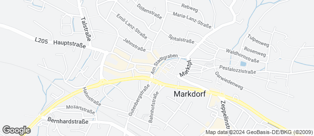 Karte mit Standort von Bäckerei Diener GmbH Markdorf