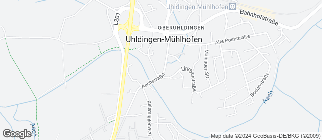 Karte mit Standort von Bäckerei Kränkel Bäckereifachgeschäft Aachstrasse 14