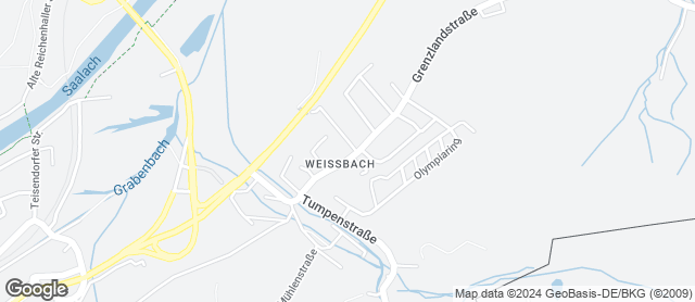Karte mit Standort von Bäckerei Stefan Neumeier R´hall/Marzoll-Weißbach