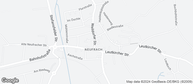 Karte mit Standort von Landbäckerei Baader - Fachgeschäft Neufrach