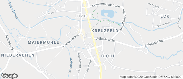 Karte mit Standort von Bäckerei Hoeck
