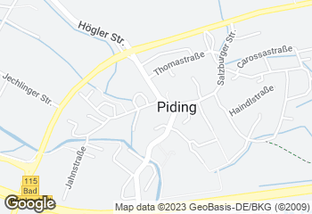 Karte mit Standort von Bäckerei Stefan Neumeier Piding/Dorf