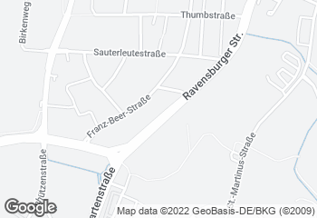 Karte mit Standort von Bäckerei Frick GmbH & Co. KG (im Syrlin-Quartier)