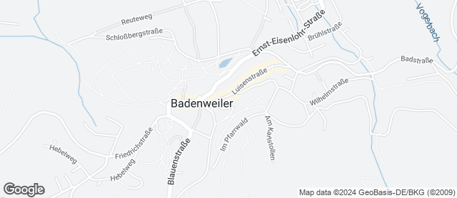 Karte mit Standort von Bäckerei Kirschner - Luisenstrasse