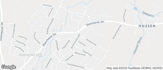 Karte mit Standort von Ihle Lidl Peiting