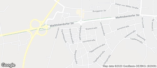 Karte mit Standort von Bäckerei Enzensperger