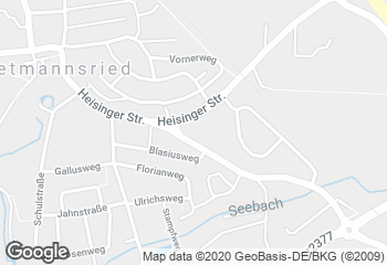 Karte mit Standort von Bäckerei Landbäckerei Sinz GmbH