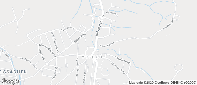 Karte mit Standort von Bäckerei Hamberger Stefan