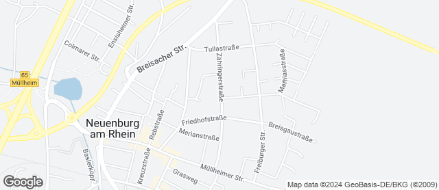 Karte mit Standort von Bäckerei Kirschner - Neuenburg