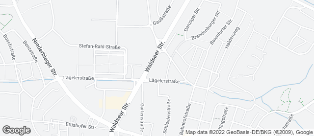 Karte mit Standort von Bäckerei Hamma GmbH & Co. KG