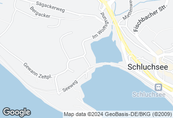 Karte mit Standort von Bäckerei Hug GbR