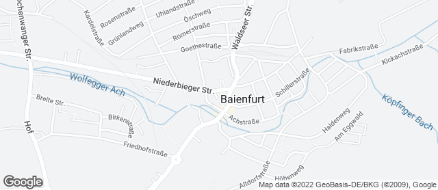 Karte mit Standort von Der Bäcker Mayer Niederbiegen