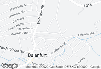 Karte mit Standort von Bäckerei Hamma GmbH & Co. KG