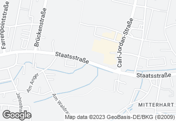 Karte mit Standort von Konditorei Bäckerei Miedl GmbH - im EDEKA