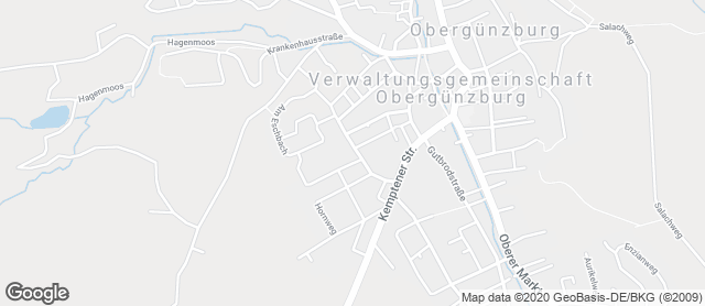 Karte mit Standort von Bäckerei Hörburger