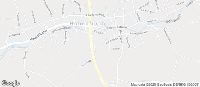 Karte mit Standort von Ihle Rewe Hohenfurch