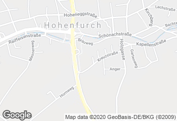 Karte mit Standort von Ihle Rewe Hohenfurch