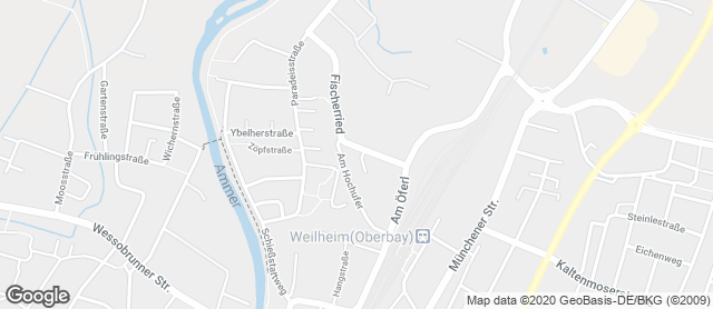 Karte mit Standort von Ihle Rewe Weilheim