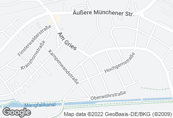 Karte mit Standort von Bäckerei Konditorei Café Willy Bauer KG