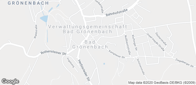 Karte mit Standort von Bäckerei Wieser