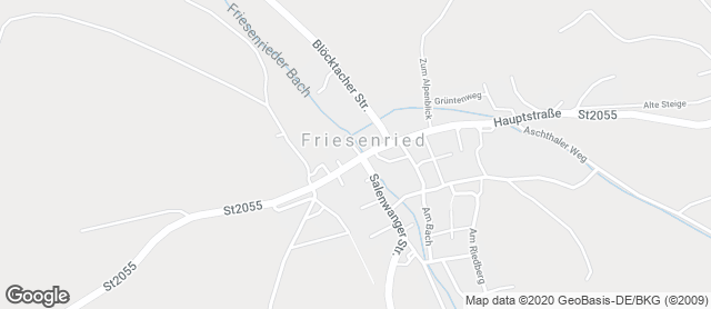 Karte mit Standort von Bäckerei Landbäckerei Sinz GmbH